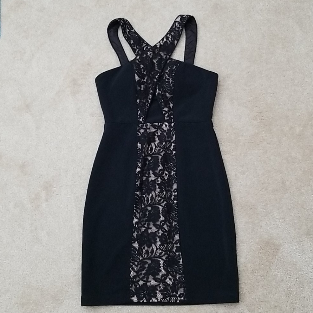 Black lace dress